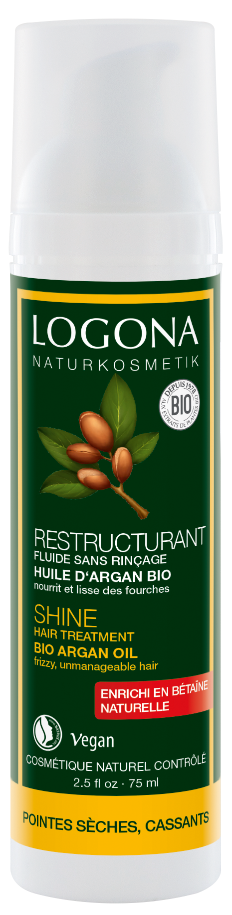 Hårtuppfluid Shine Bio Arganolje