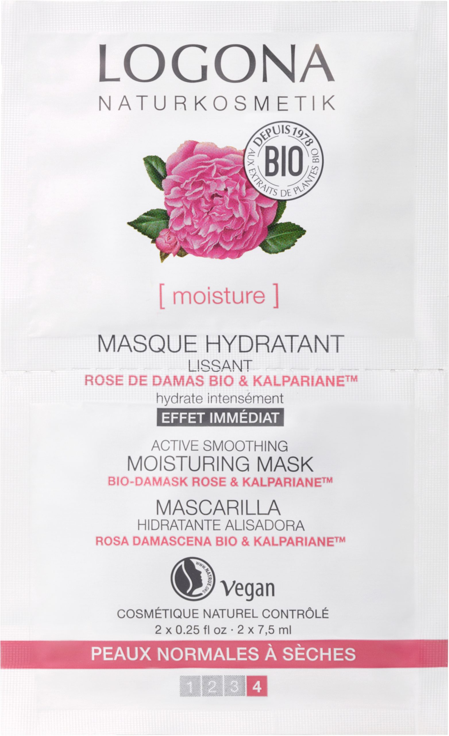 Aktiv Utjevnende Fuktighetsmaske Bio Rose & Kalpariane