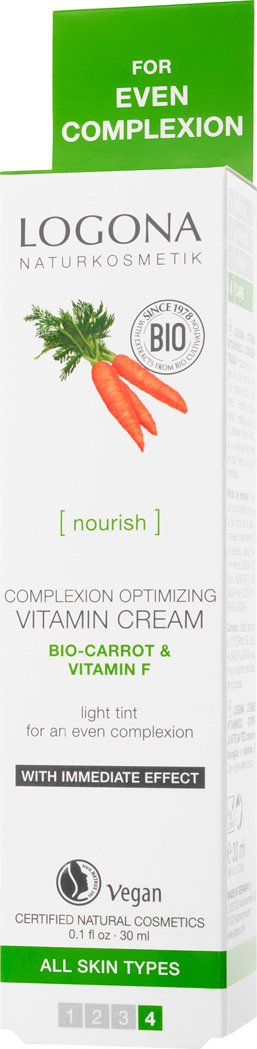 Fargekorrigerende Vitaminkrem Gulrot