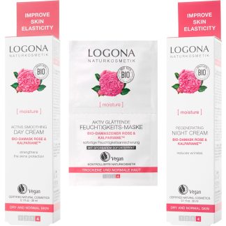 Ansiktspleiepakke Bio Rose & Kalpariane - For tørr/normal hud