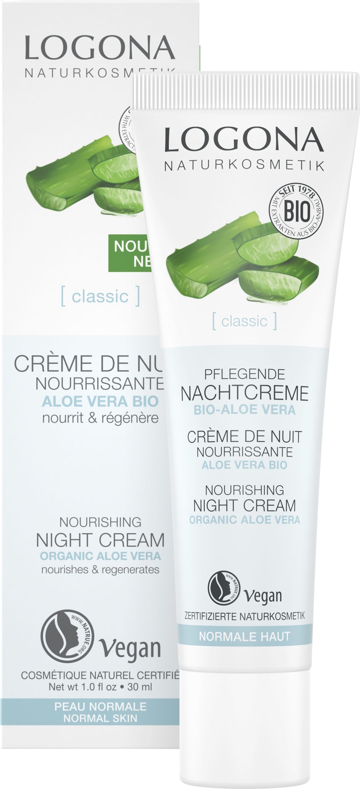 Pleiende Nattkrem Bio Aloe Vera