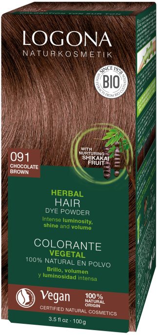 Plantehårfarge 091 Sjokoladebrun