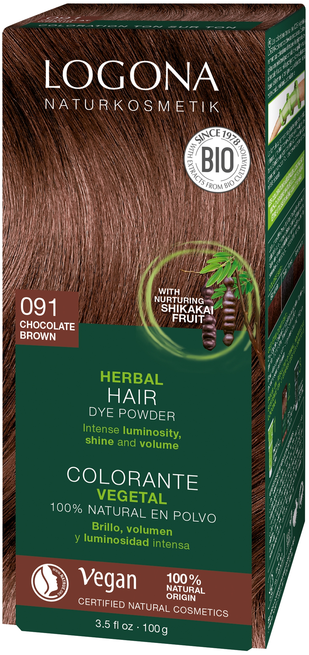 Plantehårfarge 091 Sjokoladebrun