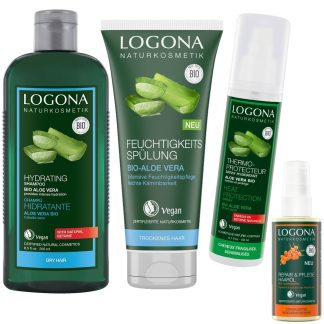 Hårpleiepakke Hydrerende Bio Aloe Vera - For Tørt Hår